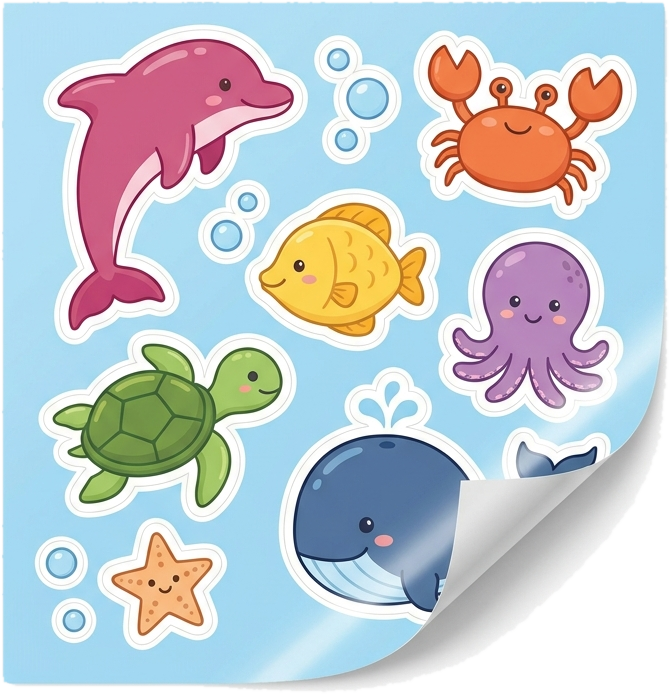 Ocean Sticker Sheet