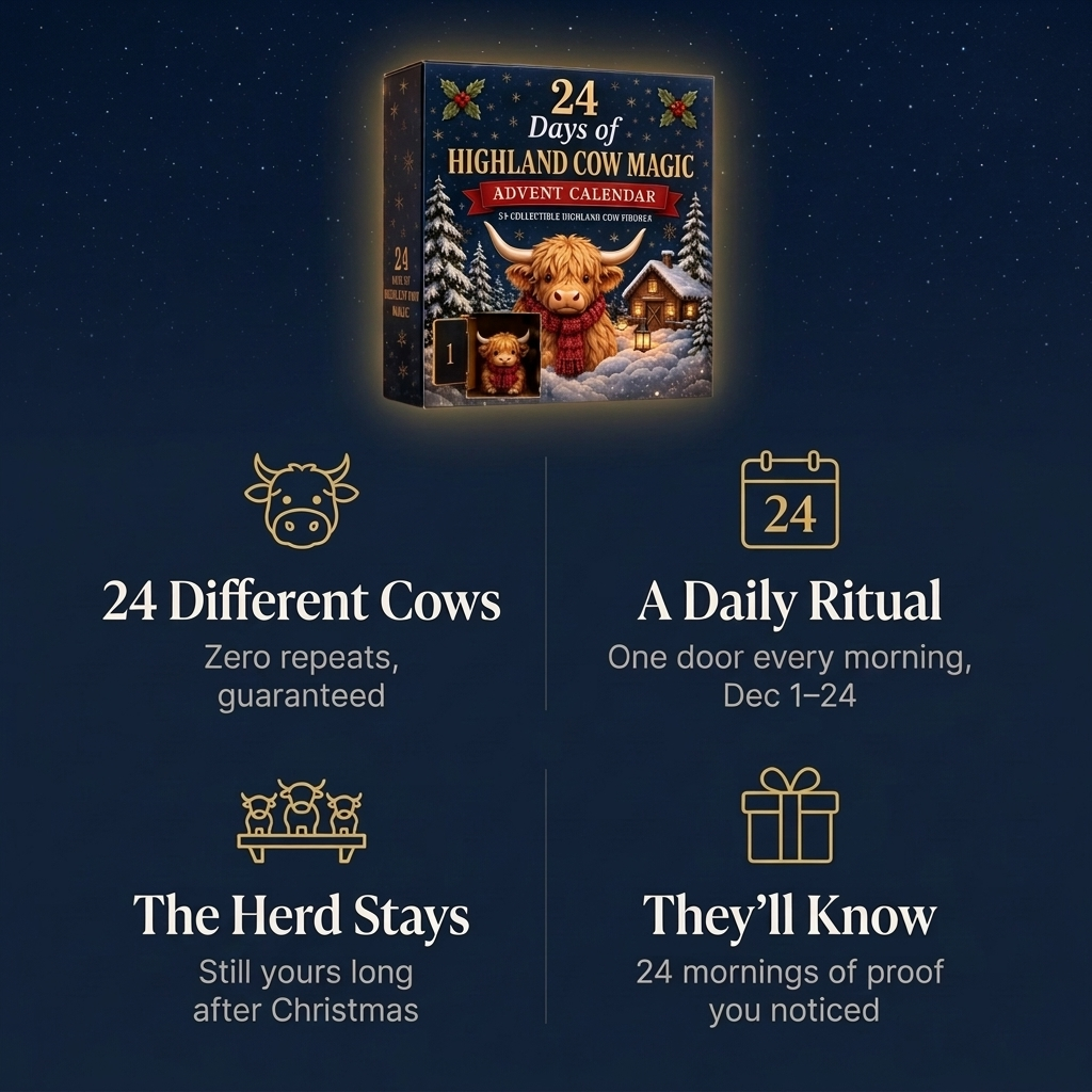 24 Highland Cows in 24 Days