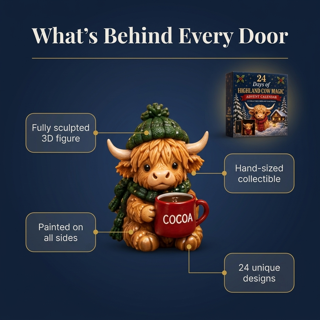24 Highland Cows in 24 Days