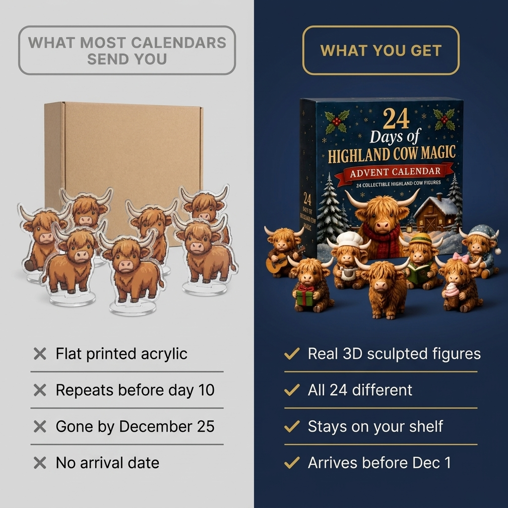 24 Highland Cows in 24 Days