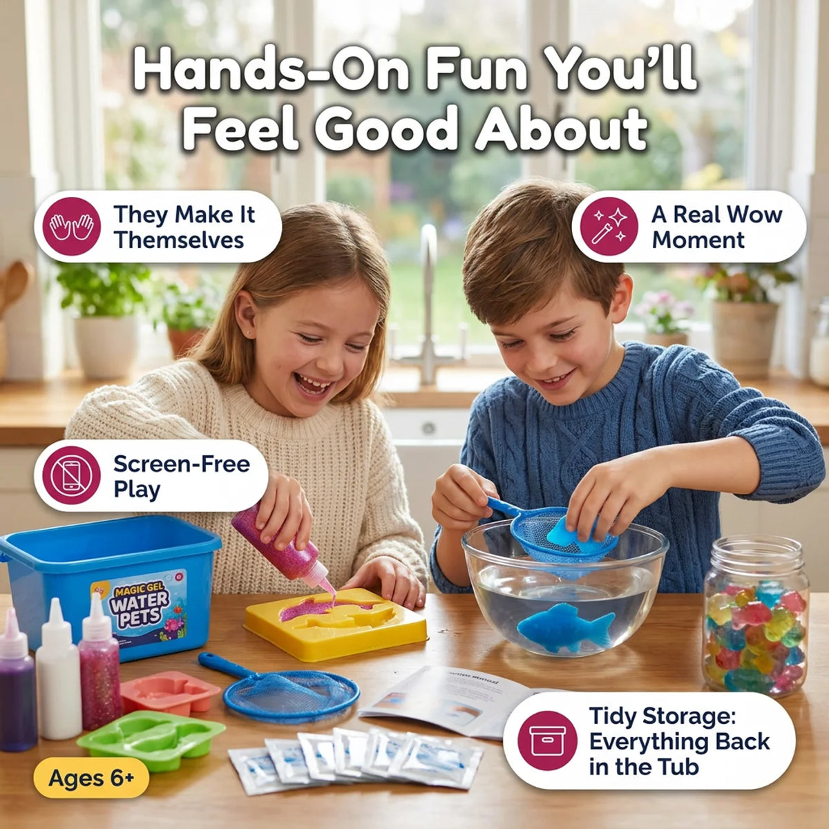Magic water elf toy kit